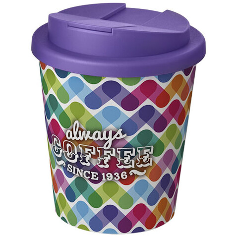 Brite-Americano® Espresso 250 ml Isolierbecher mit auslaufsicherem Schraubverschluss, weiss, lila bedrucken, Art.-Nr. 21069809 Brite-Americano® Espresso 250 ml Isolierbecher mit auslaufsicherem Schraubverschluss, weiss, lila bedrucken, Art.-Nr. 21069809