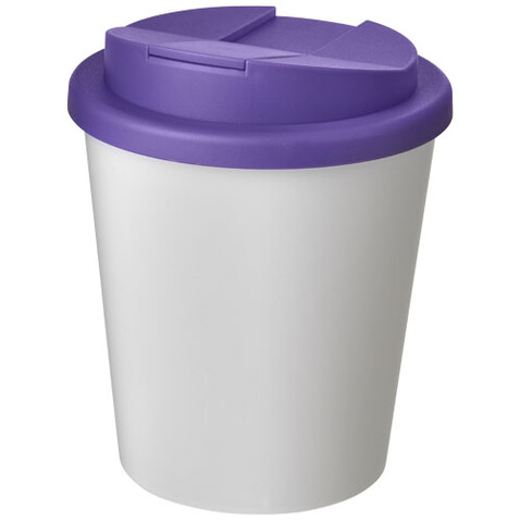 Americano® Espresso 250 ml Isolierbecher mit auslaufsicherem Schraubverschluss, weiss, lila bedrucken, Art.-Nr. 21069904