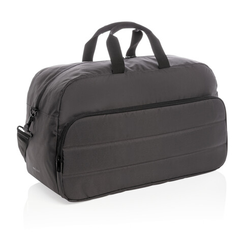 Impact AWARE™ RPET Wochenendtasche schwarz bedrucken, Art.-Nr. P762.021