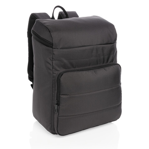 Impact AWARE™ RPET Kühl-Rucksack schwarz bedrucken, Art.-Nr. P733.051