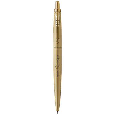 Parker Jotter einfarbiger XL Kugelschreiber (blaue Mine), gold bedrucken, Art.-Nr. 10772414