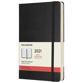 Moleskine Hardcover 12 Monate Tageskalender, schwarz bedrucken, Art.-Nr. 10775390
