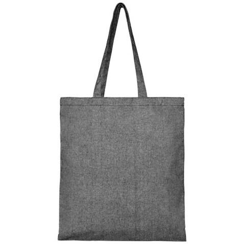 Pheebs 210 g/m² recycelte Tragetasche 7L, heather schwarz bedrucken, Art.-Nr. 12052190