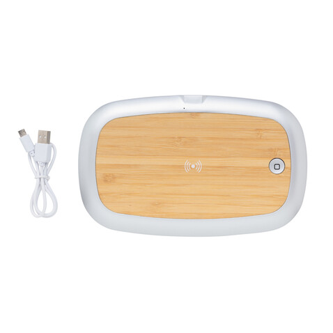 Rena UV-C Sterilisations-Box mit 5W Wireless Charger grau bedrucken, Art.-Nr. P301.132