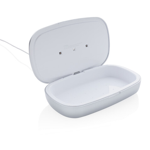 Rena UV-C Sterilisations-Box mit 5W Wireless Charger grau bedrucken, Art.-Nr. P301.132