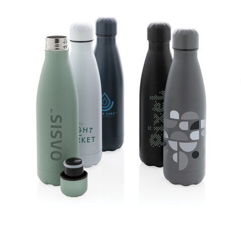 Einfarbige Vakuumisolierte Stainless Steel Flasche blau bedrucken, Art.-Nr. P436.465 Einfarbige Vakuumisolierte Stainless Steel Flasche blau bedrucken, Art.-Nr. P436.465