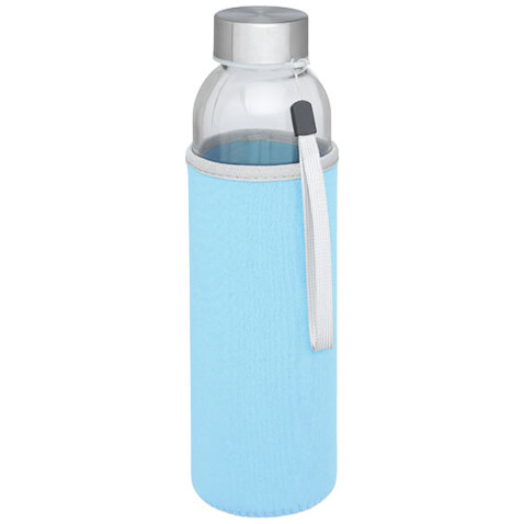 Bodhi 500 ml Glas-Sportflasche, hellblau bedrucken, Art.-Nr. 10065650