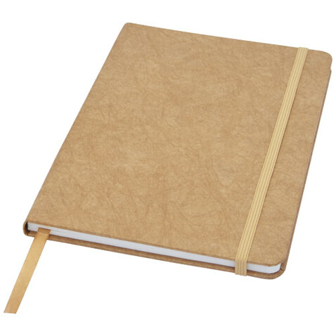 Breccia A5 Notizbuch aus Steinpapier, braun bedrucken, Art.-Nr. 10774171