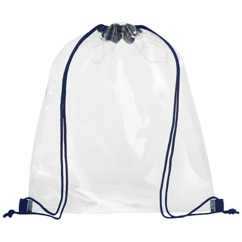 Lancaster Premium Turnbeutel 5L, navy, transparent klar bedrucken, Art.-Nr. 12008611