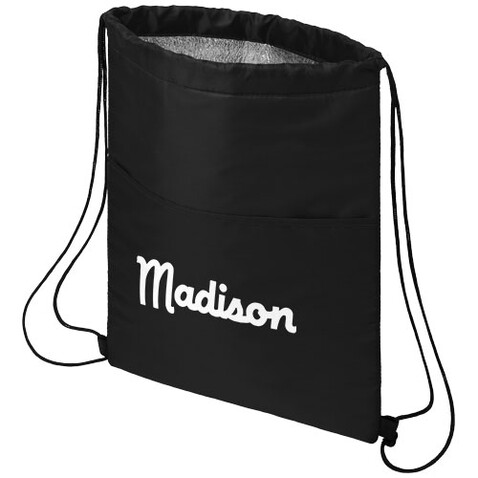 Oriole Kühltasche mit Kordelzug 5L, schwarz bedrucken, Art.-Nr. 12049500