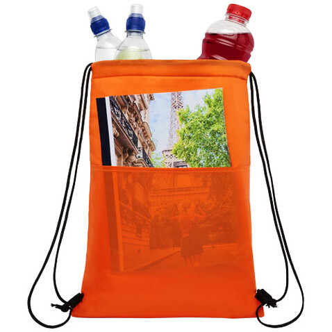 Oriole Kühltasche mit Kordelzug 5L, orange bedrucken, Art.-Nr. 12049505