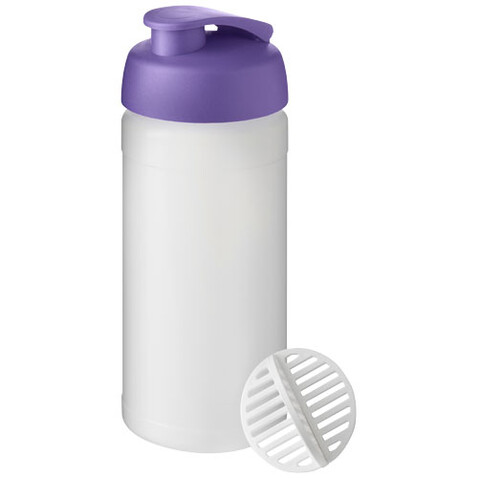 Baseline Plus 500 ml Shakerflasche, lila, klar mattiert bedrucken, Art.-Nr. 21070237