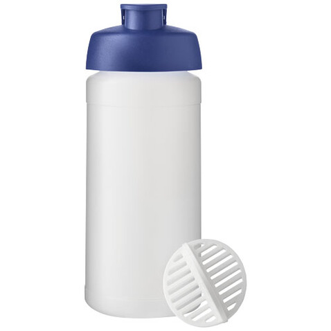 Baseline Plus 500 ml Shakerflasche, blau, klar mattiert bedrucken, Art.-Nr. 21070252 Baseline Plus 500 ml Shakerflasche, blau, klar mattiert bedrucken, Art.-Nr. 21070252