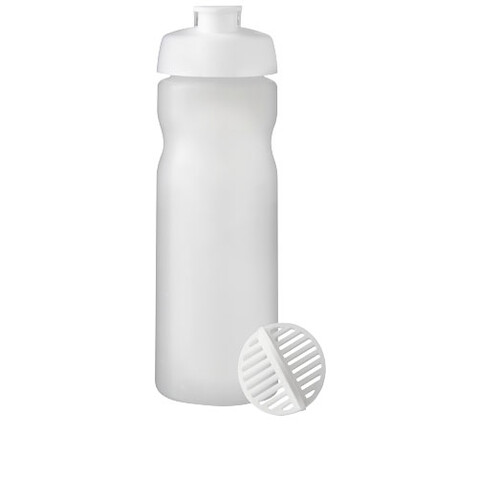 Baseline Plus 650 ml Shakerflasche, weiss, klar mattiert bedrucken, Art.-Nr. 21070301