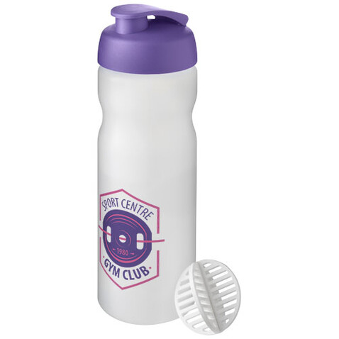 Baseline Plus 650 ml Shakerflasche, lila, klar mattiert bedrucken, Art.-Nr. 21070337