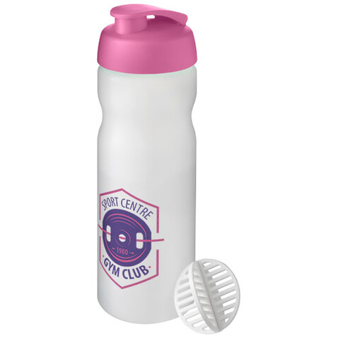 Baseline Plus 650 ml Shakerflasche, magenta, klar mattiert bedrucken, Art.-Nr. 21070341