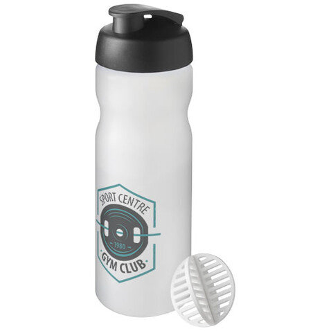 Baseline Plus 650 ml Shakerflasche, schwarz, klar mattiert bedrucken, Art.-Nr. 21070390