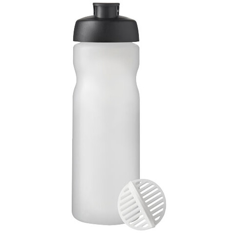 Baseline Plus 650 ml Shakerflasche, schwarz, klar mattiert bedrucken, Art.-Nr. 21070390