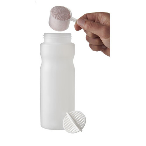 Baseline Plus 650 ml Shakerflasche, schwarz, klar mattiert bedrucken, Art.-Nr. 21070390