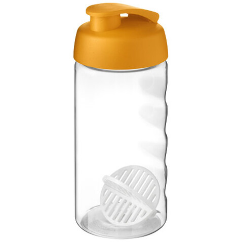 H2O Active® Bop 500 ml Shakerflasche, orange, transparent bedrucken, Art.-Nr. 21070431