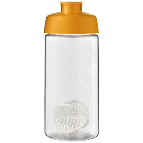 H2O Active® Bop 500 ml Shakerflasche, orange, transparent bedrucken, Art.-Nr. 21070431