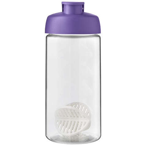 H2O Active® Bop 500 ml Shakerflasche, lila, transparent bedrucken, Art.-Nr. 21070437