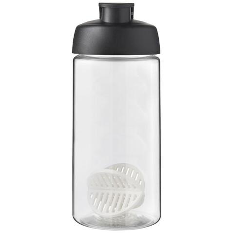 H2O Active® Bop 500 ml Shakerflasche, schwarz, transparent bedrucken, Art.-Nr. 21070490