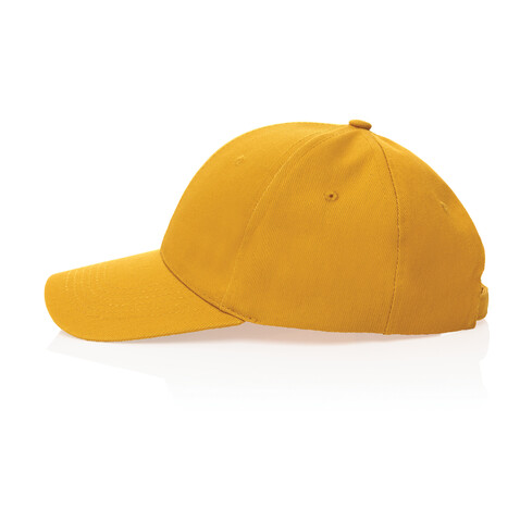 Impact 6 Panel Kappe aus 280gr rCotton mit AWARE™ Tracer gelb bedrucken, Art.-Nr. P453.306