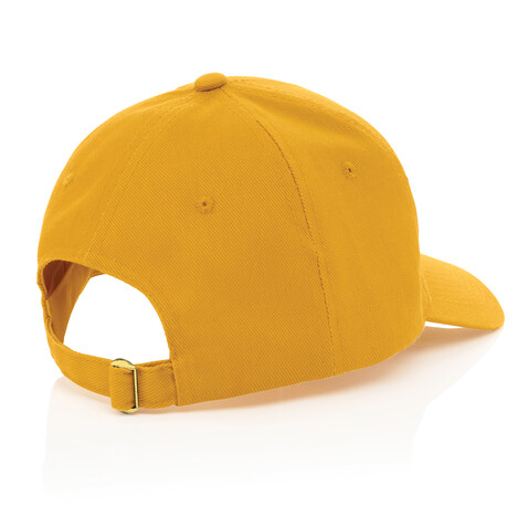 Impact 6 Panel Kappe aus 280gr rCotton mit AWARE™ Tracer gelb bedrucken, Art.-Nr. P453.306