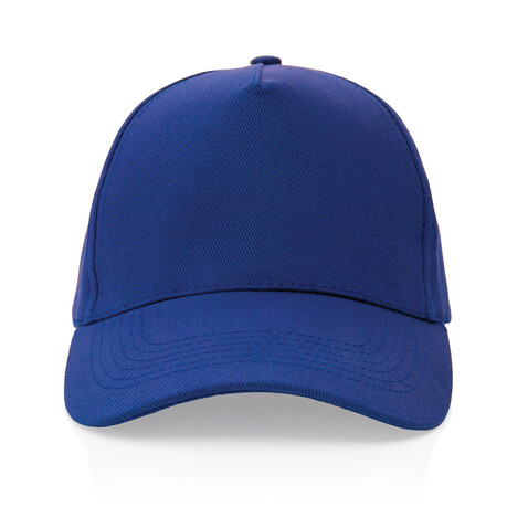 Impact 5 Panel Kappe aus 280gr rCotton mit AWARE™ Tracer blau bedrucken, Art.-Nr. P453.315