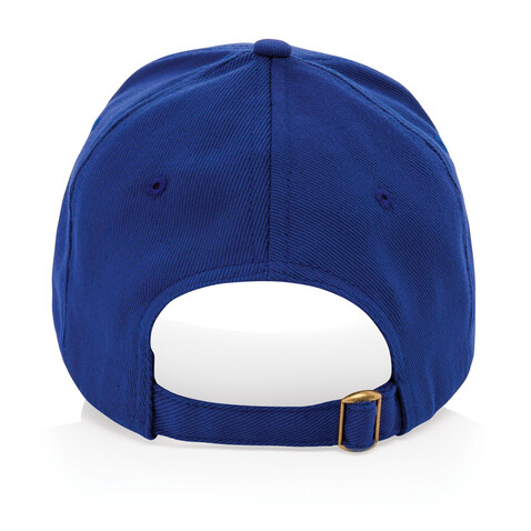 Impact 5 Panel Kappe aus 280gr rCotton mit AWARE™ Tracer blau bedrucken, Art.-Nr. P453.315