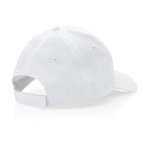 Impact 6 Panel Kappe aus 190gr rCotton mit AWARE™ Tracer weiß bedrucken, Art.-Nr. P453.323