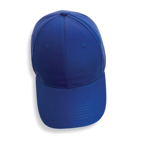 Impact 6 Panel Kappe aus 190gr rCotton mit AWARE™ Tracer blau bedrucken, Art.-Nr. P453.325