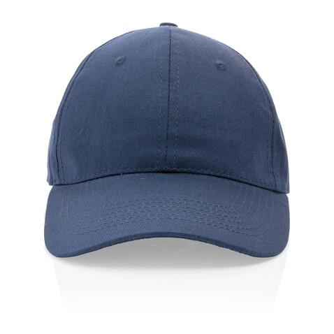 Impact 6 Panel Kappe aus 190gr rCotton mit AWARE™ Tracer navy blau bedrucken, Art.-Nr. P453.329