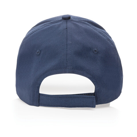 Impact 6 Panel Kappe aus 190gr rCotton mit AWARE™ Tracer navy blau bedrucken, Art.-Nr. P453.329