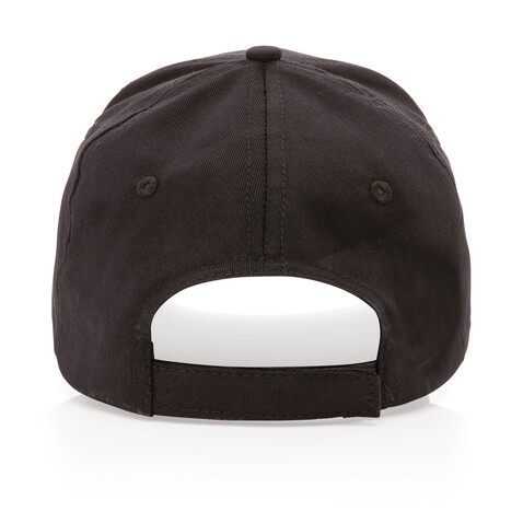 Impact 5 Panel Kappe aus 190gr rCotton mit AWARE™ Tracer schwarz bedrucken, Art.-Nr. P453.331