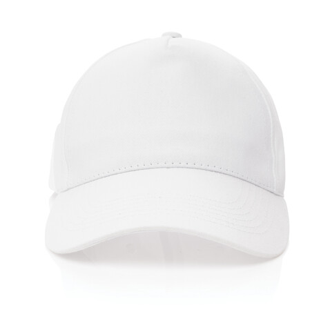 Impact 5 Panel Kappe aus 190gr rCotton mit AWARE™ Tracer weiß bedrucken, Art.-Nr. P453.333 Impact 5 Panel Kappe aus 190gr rCotton mit AWARE™ Tracer weiß bedrucken, Art.-Nr. P453.333