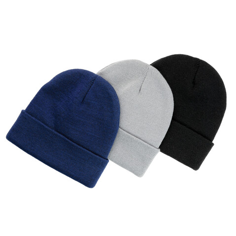 Impact Polylana® Beanie mit AWARE™ Tracer schwarz bedrucken, Art.-Nr. P453.341