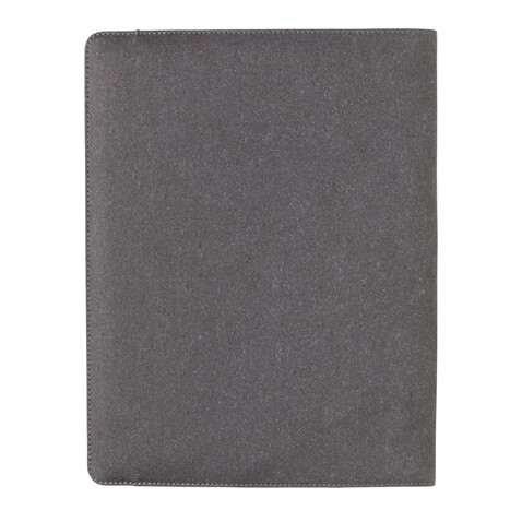 A4 Portfolio aus PU grau bedrucken, Art.-Nr. P774.192