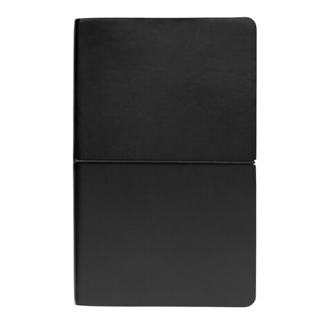 Modern Deluxe Softcover A5 Notizbuch schwarz bedrucken, Art.-Nr. P774.221