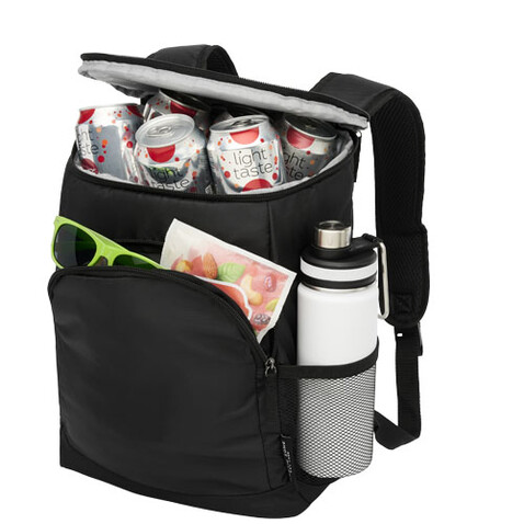 Chillpack 18 Dosen Kühlrucksack 16L, schwarz bedrucken, Art.-Nr. 12043500