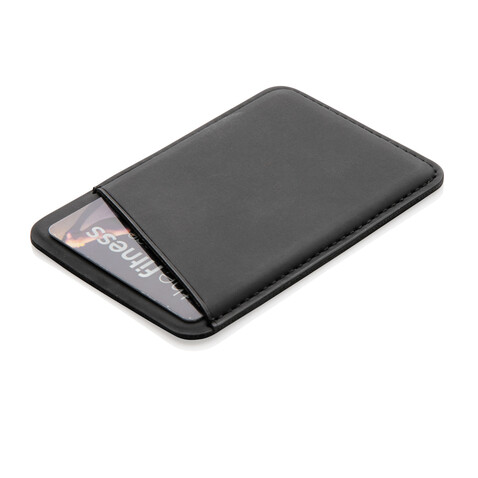 Magnetischer Phone-Kartenhalter schwarz bedrucken, Art.-Nr. P820.751