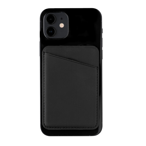 Magnetischer Phone-Kartenhalter schwarz bedrucken, Art.-Nr. P820.751