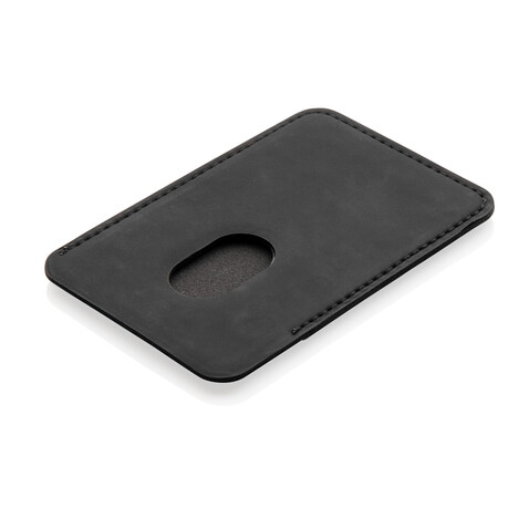 Magnetischer Phone-Kartenhalter schwarz bedrucken, Art.-Nr. P820.751