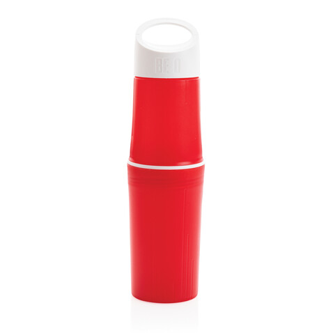 BE O Bottle, Wasserflasche Made In EU rot bedrucken, Art.-Nr. P433.124