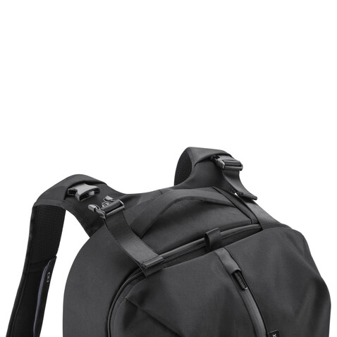 Flex Gym Bag schwarz, navy blau bedrucken, Art.-Nr. P705.801