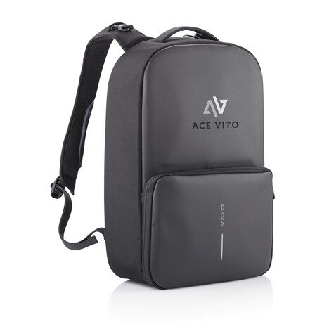 Flex Gym Bag schwarz, navy blau bedrucken, Art.-Nr. P705.801