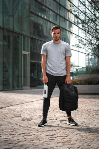 Flex Gym Bag schwarz, navy blau bedrucken, Art.-Nr. P705.801