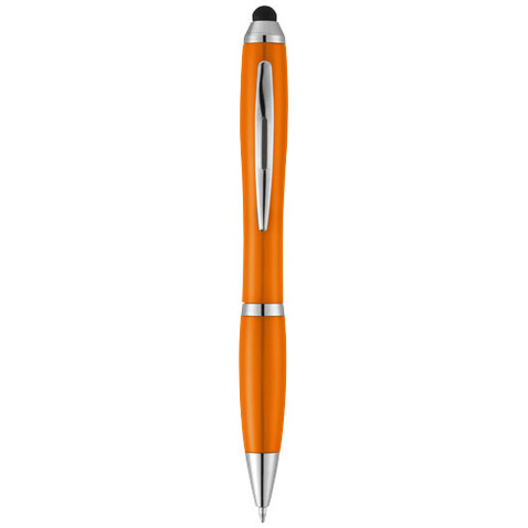 Nash Stylus Kugelschreiber mit farbigem Griff und Schaft, orange bedrucken, Art.-Nr. 10673903