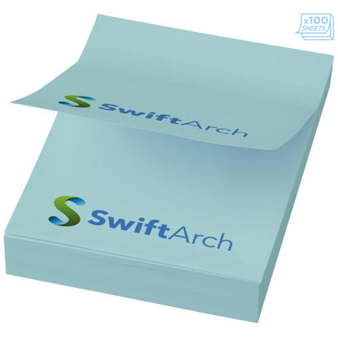 Sticky-Mate® Haftnotizen 50 x 75 mm, hellblau bedrucken, Art.-Nr. 21092011